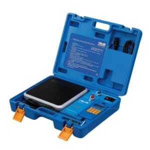Balança de refrigerante VES-100A, equipamento para pesagem de gás refrigerante em sistemas de refrigeração e climatização.