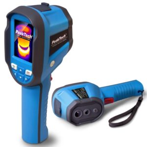 Câmara termográfica PeakTech P-5605-A 120x90 px, de -20°C a 550°C, com foto e vídeo, equipamento para diagnóstico térmico.