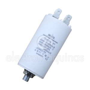 Condensador 11 µF 450V, peça de substituição para motores elétricos em equipamentos compatíveis.