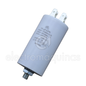 Condensador 18 µF 450V, peça de substituição para motores elétricos em equipamentos compatíveis.