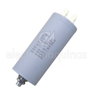 Condensador 25 µF 450V, peça de substituição para motores elétricos em equipamentos compatíveis.