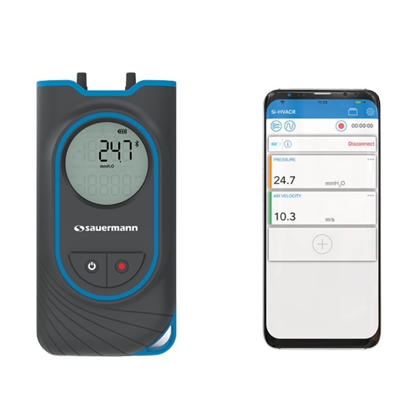 Manómetro digital Sauermann Si-PM3 029.00.0191, equipamento para medição de pressão em sistemas técnicos.
