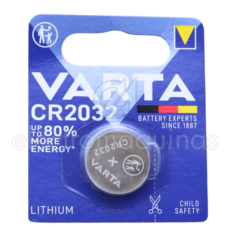 Varta 2032 - Pilha de lítio CR2032 3.0V 230mAh