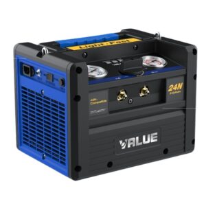 Unidade de recuperação Value VRR12N-R32 021.03.0021, equipamento profissional para recuperação de gás refrigerante em sistemas de refrigeração e climatização.