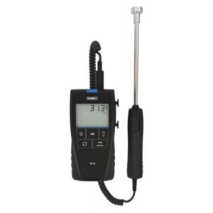 Termómetro para sondas com 1 canal, equipamento para medição de temperatura com sonda compatível.