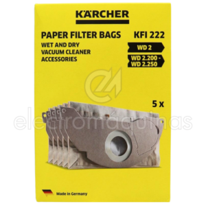 Sacos de Papel para Aspirador Karcher 5 Uni. 69043220